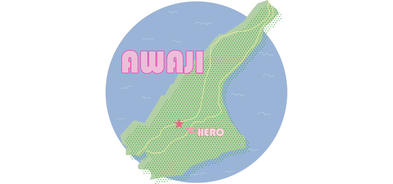 淡路島イラストマップ